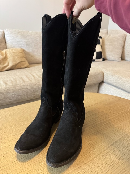Lane boots Shoes - Lane Women's Black Knee High Suede Boots
